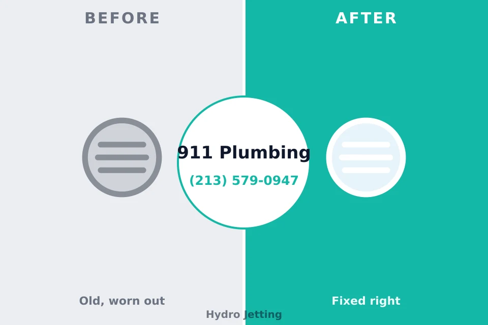 Before and after: plumbing company Waltham, MA